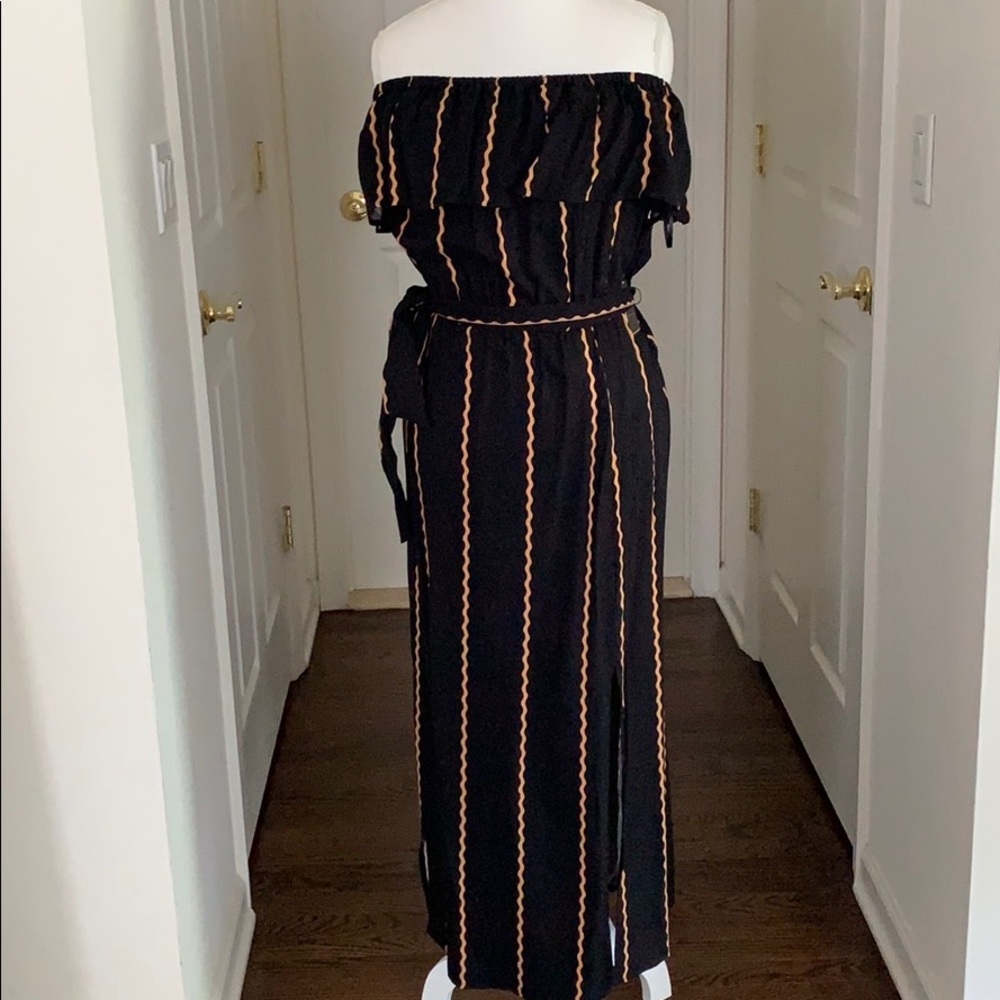 Strapless maxi dress